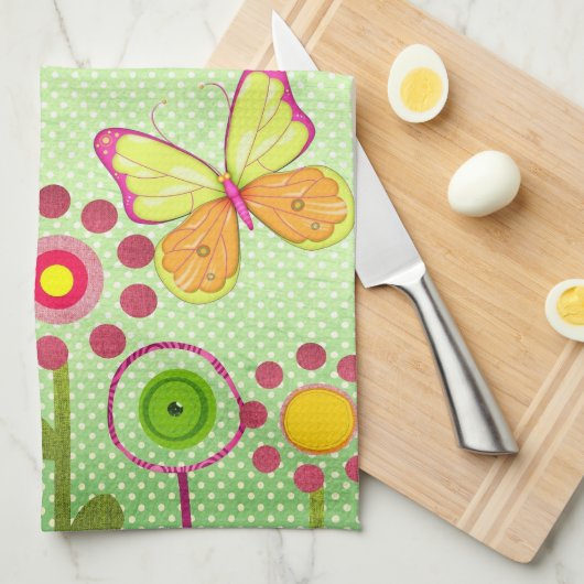 Linge De Cuisine Joyeux anniversaire (Quart Plié)