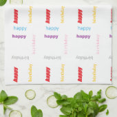 Linge De Cuisine Joyeux anniversaire (Plié)