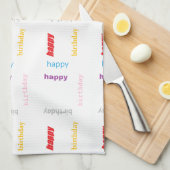 Linge De Cuisine Joyeux anniversaire (Quart Plié)