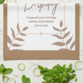 Linge De Cuisine Joyeux anniversaire (Plié)