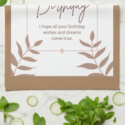 Linge De Cuisine Joyeux anniversaire (Plié)