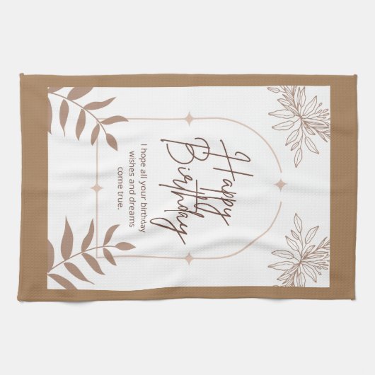 Linge De Cuisine Joyeux anniversaire (Horizontal)