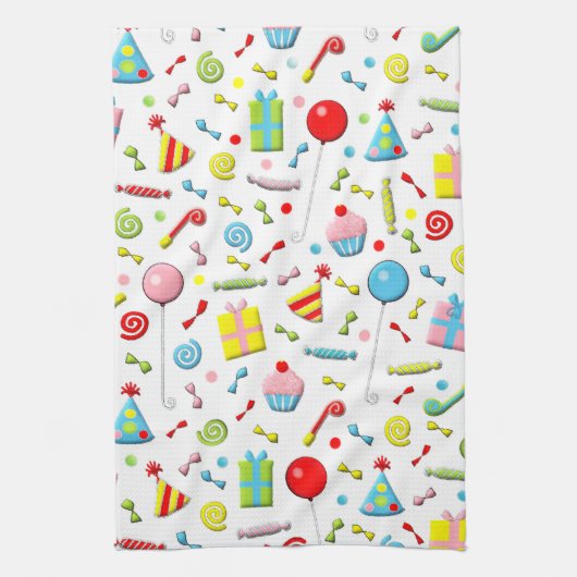 Linge De Cuisine Joyeux anniversaire (Vertical)