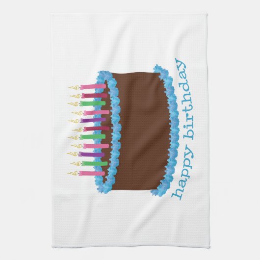 Linge De Cuisine Joyeux anniversaire (Vertical)