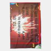 Linge De Cuisine Joyeux anniversaire à nous Art Imprimer (Vertical)