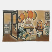 Linge De Cuisine Joyeux Anniversaire Art (Horizontal)
