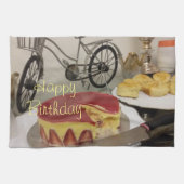 Linge De Cuisine Joyeux anniversaire Bonjour (Horizontal)