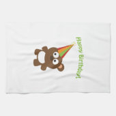 Linge De Cuisine Joyeux anniversaire ! Ours (Horizontal)