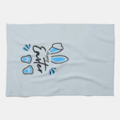 Linge De Cuisine Joyeux bleu de Pâques (Horizontal)