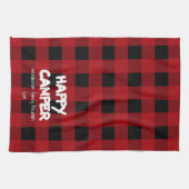 Linge De Cuisine Joyeux Camper Red Plaid Family Réunion (Horizontal)