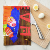 Linge De Cuisine Joyeux Centre d'Oeufs de Pâques pour le printemps (Quart Plié)