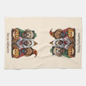 Linge De Cuisine Joyeux chien d'Halloween Goldendoodle (Horizontal)