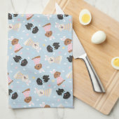 Linge De Cuisine Joyeux Chiens de Pâques (Quart Plié)