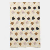 Linge De Cuisine Joyeux Chiens Goldendoodle de Pâques (Vertical)