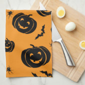Linge De Cuisine Joyeux Citrouilles d'Halloween (Quart Plié)