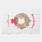 Linge De Cuisine Joyeux Cookie de Noël Nom personnalisé (Horizontal)