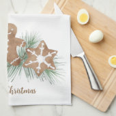 Linge De Cuisine Joyeux cookies de Noël (Quart Plié)