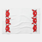 Linge De Cuisine Joyeux crabes rouges (Horizontal)
