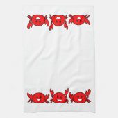 Linge De Cuisine Joyeux crabes rouges (Vertical)
