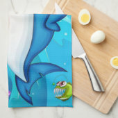 Linge De Cuisine Joyeux dessin de requin-23685 (Quart Plié)