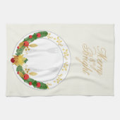 Linge De Cuisine Joyeux et bon Noël (Horizontal)