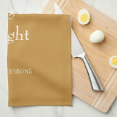 Linge De Cuisine Joyeux et Joyeux Noël Or (Quart Plié)