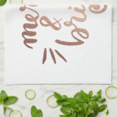 Linge De Cuisine Joyeux et lumineux - cuivre (Plié)