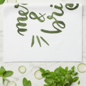 Linge De Cuisine Joyeux et lumineux - vert (Plié)