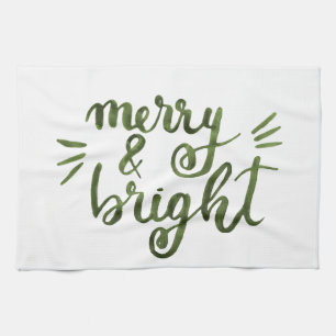 Linge De Cuisine Joyeux et lumineux - vert