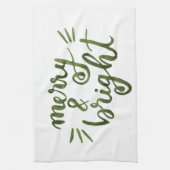 Linge De Cuisine Joyeux et lumineux - vert (Vertical)