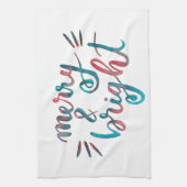 Linge De Cuisine Joyeux et lumineux - vert et rouge (Vertical)