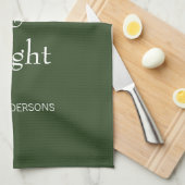 Linge De Cuisine Joyeux et vert brillant Noël (Quart Plié)