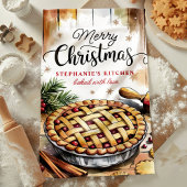 Linge De Cuisine Joyeux gâteau de Noël Cuisine personnalisée