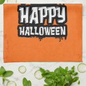 Linge De Cuisine Joyeux Halloween (Plié)
