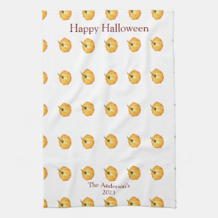 Linge De Cuisine Joyeux Halloween citrouille orange mignon
