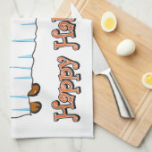 Linge De Cuisine Joyeux Halloween Dachshund (Quart Plié)