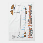 Linge De Cuisine Joyeux Halloween Dachshund (Vertical)