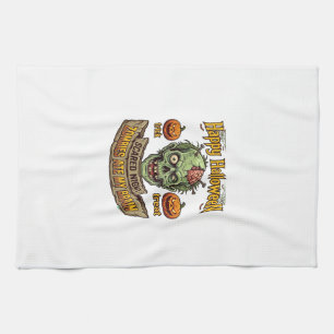 Linge De Cuisine Joyeux Halloween Les Zombies Ont Mangé La Tête De