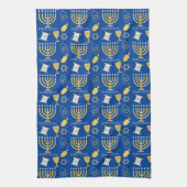 Linge De Cuisine Joyeux Hanoukka Menorah Motif de la fête juive (Vertical)