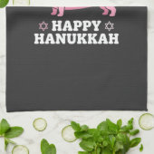 Linge De Cuisine Joyeux Hanukkah chien teckel (Plié)