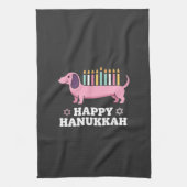 Linge De Cuisine Joyeux Hanukkah chien teckel (Vertical)