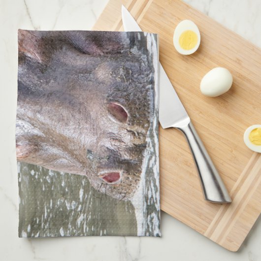 Linge De Cuisine Joyeux Hippo (Quart Plié)