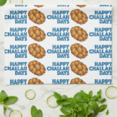 Linge De Cuisine Joyeux Jours de Challah Chanukah Hanoukka Pain Pai (Plié)