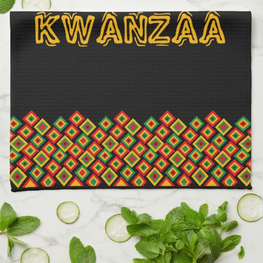 Linge De Cuisine Joyeux Kwanzaa (Plié)
