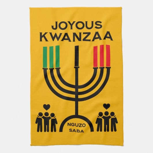 Linge De Cuisine Joyeux Kwanzaa (Vertical)
