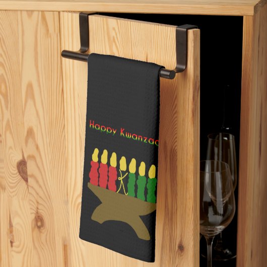 Linge De Cuisine Joyeux Kwanzaa Kinara (Pliage en tiers)