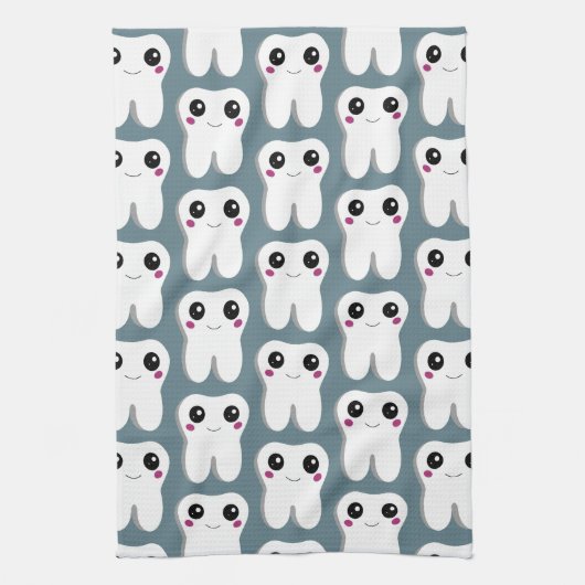 Linge De Cuisine Joyeux Motif dentaire souriant (Vertical)