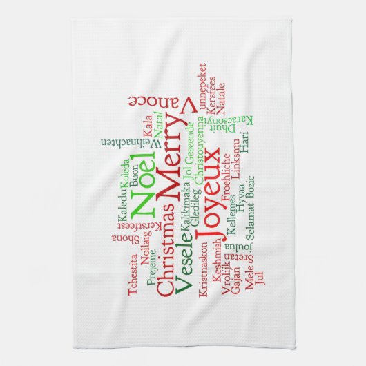 Linge De Cuisine Joyeux Noël (Vertical)