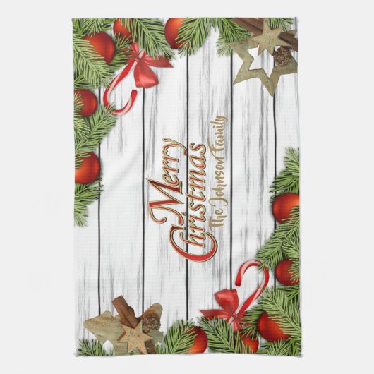 Linge De Cuisine Joyeux Noël (Vertical)