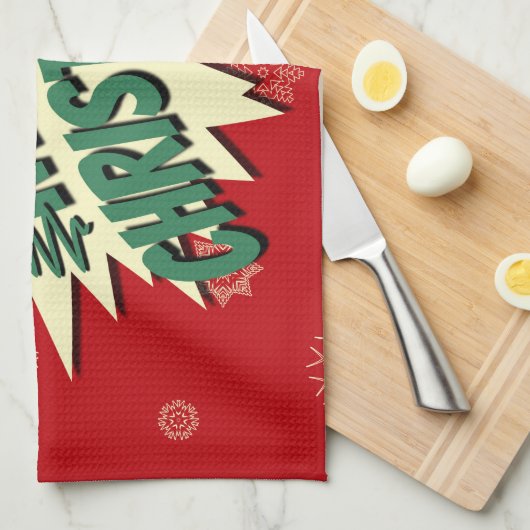 Linge De Cuisine Joyeux Noël (Quart Plié)